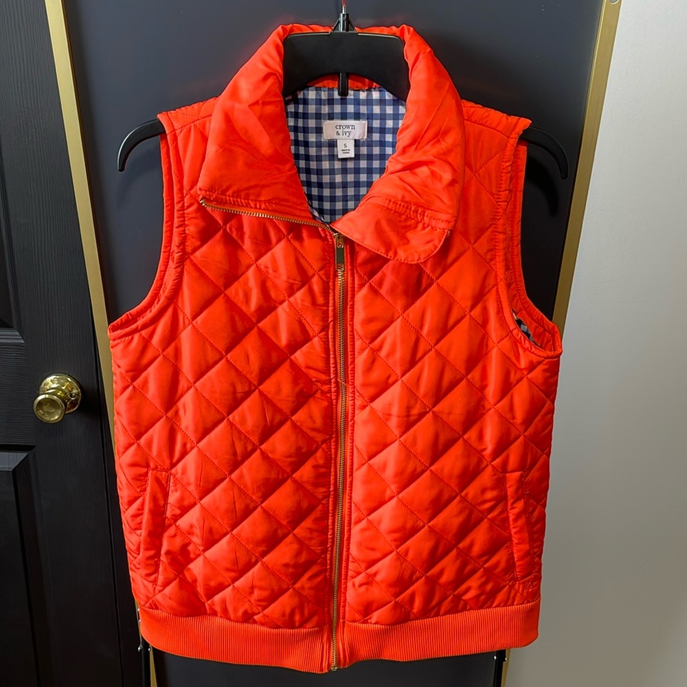 Crown & Ivy Orange Vest
